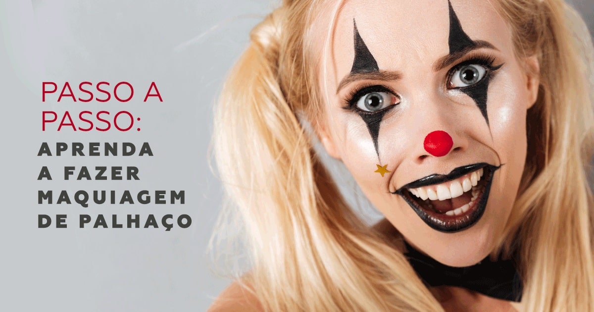 Passo a passo: aprenda como fazer maquiagem de palhaço